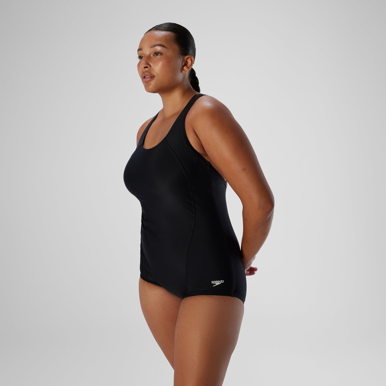 speedo Women’s Swimsuit One Piece PowerFlex Princess Seam Ultraback Conservat…