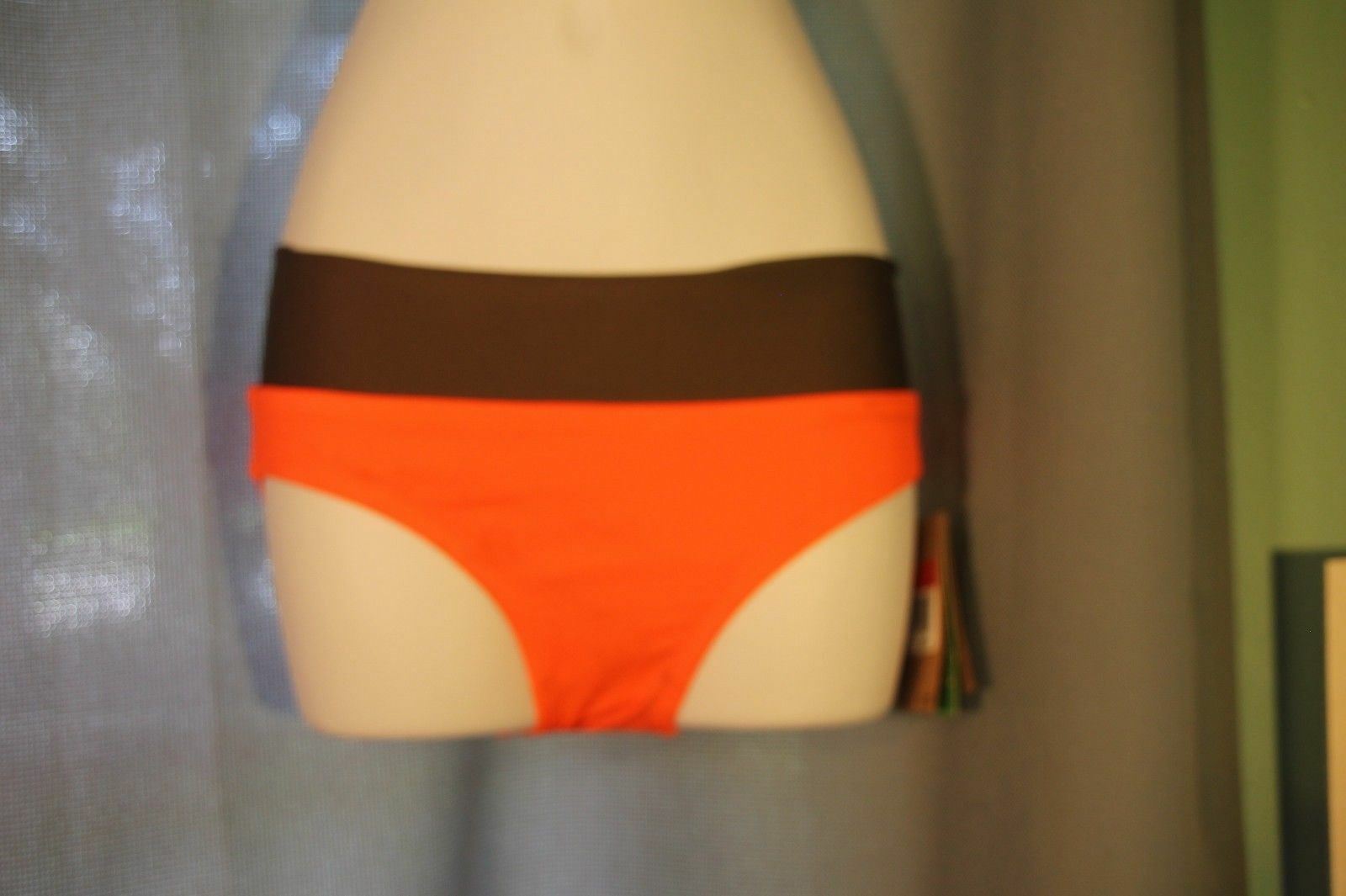 NWT Nike Women’s Swim Suit Bottoms Orange Brown Sz XS Swimming