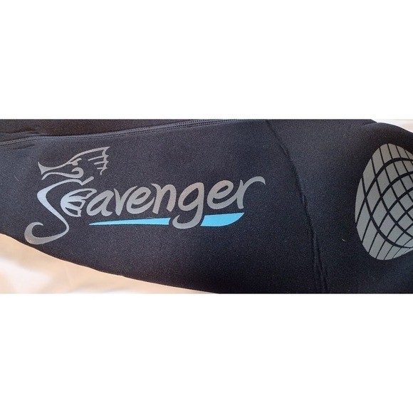 Seavenger Womens Full Body Wetsuit Size 3 Blue Black Neoprene Diving Snorkeling