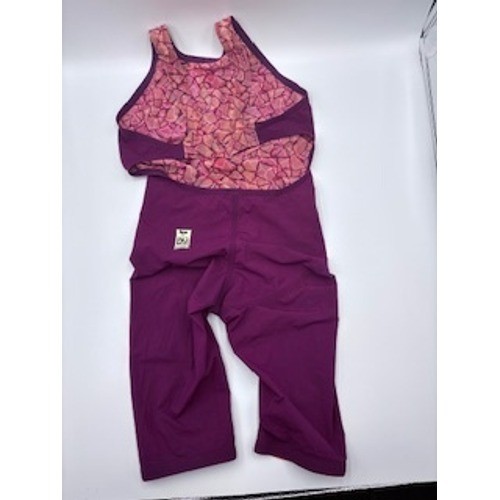 BLUESEVENTY NeroTX Swimsuit Purple Technical Racing Kneeskin Swim Size W20