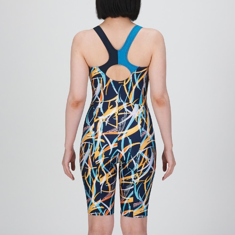 Mizuno Women’s Swim Fitness All-in-One Swimsuit TERAKAWA AYA N2JGC80914 Navy