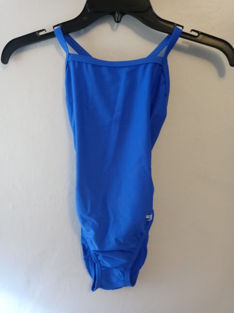 Speedo Women’s Core Solid Flyback Training Swimsuit Size 26 New Sapphire