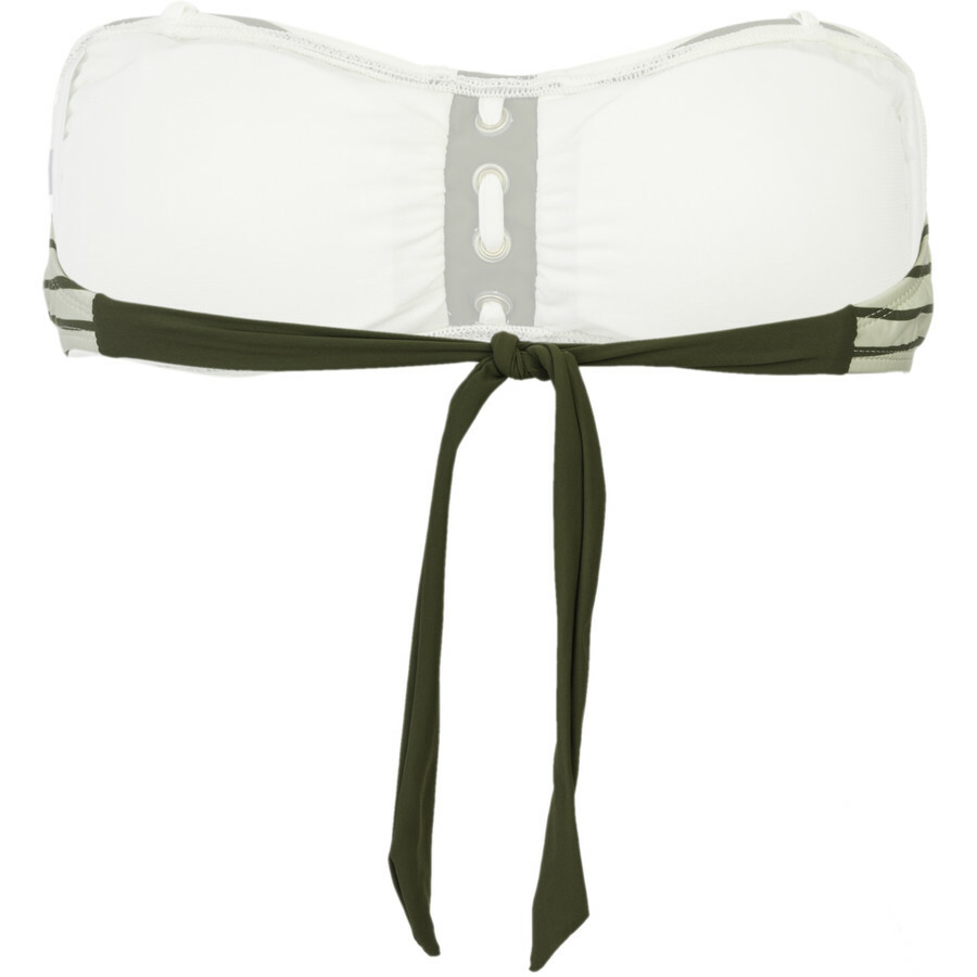 SPERRY Top-Sider BANDEAU Bikini TOP Bra SWIMSUIT Swim SWIMWEAR Beach IVORY Olive