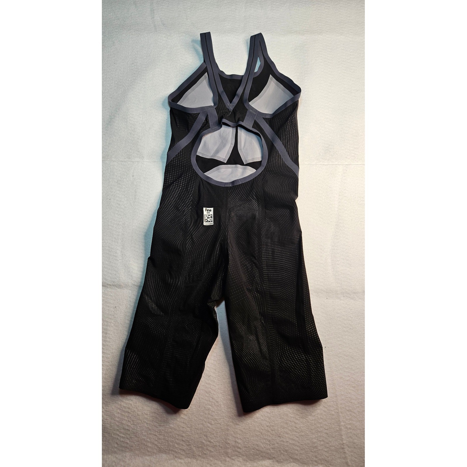 FINIS Fuse Technical Racing Suit Womens Sze 22 Black Kneeskin FINA Approved Swim