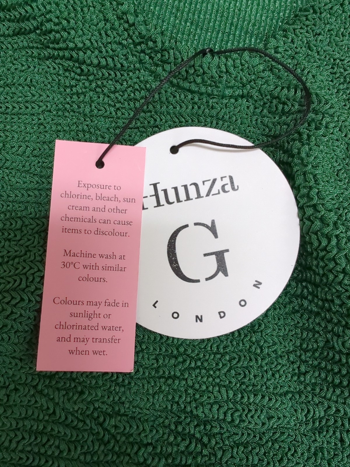 New Hunza G Square Neck Women’s One Piece Swimsuit Emerald Sz OS