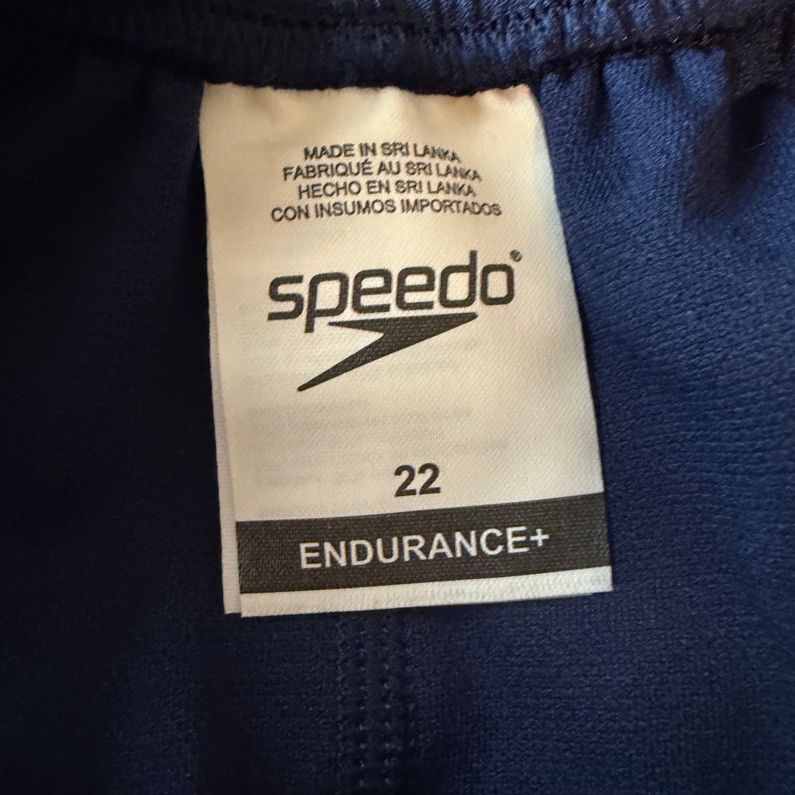 Speedo One Piece Swimsuit Women Size 22 Navy Endurance+ Training Swimwear