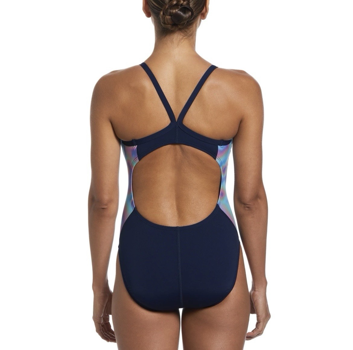 Nike Swim Women’s Hydrastrong Fastback One Piece Midnight Navy Size 34