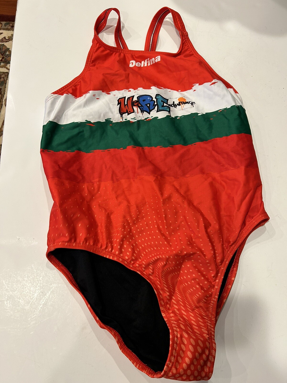 New Womens Delfina Swim Suit Water Polo One Piece Tournament Design Size 38 EU