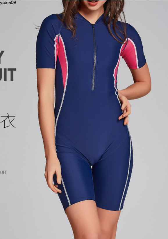 One Piece Swimsuit Women’s Tummy Control Rash Surfing Guard diving suit Swimwer