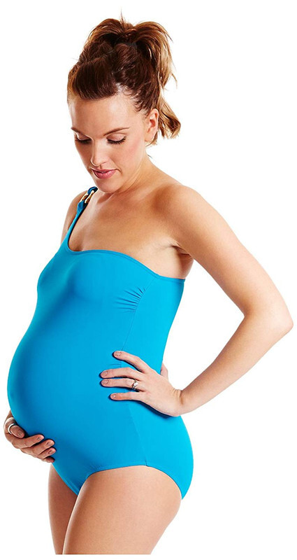 Splash About Women’s Maternity Swimsuit Maternity Swimwear, peacock blue, 14