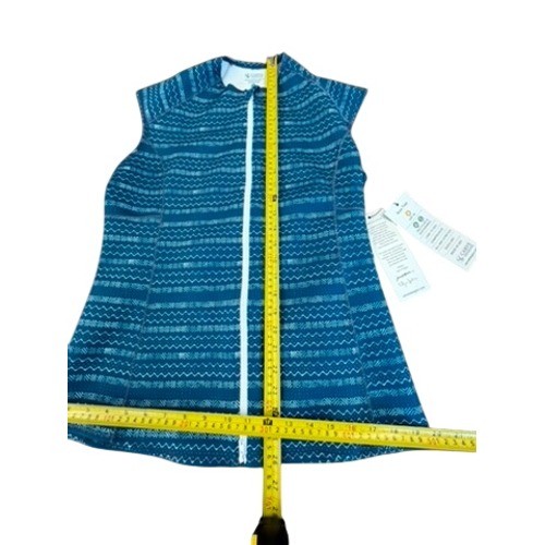 NWT! Carve Designs Arcadia Vest Azul Isla Blue Geometric Zip Up UPF 50 XL Scuba
