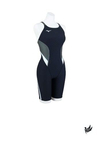Mizuno Women’s One-Piece Swimsuit Exersuit Training Swimsuit Half Suit Size 93