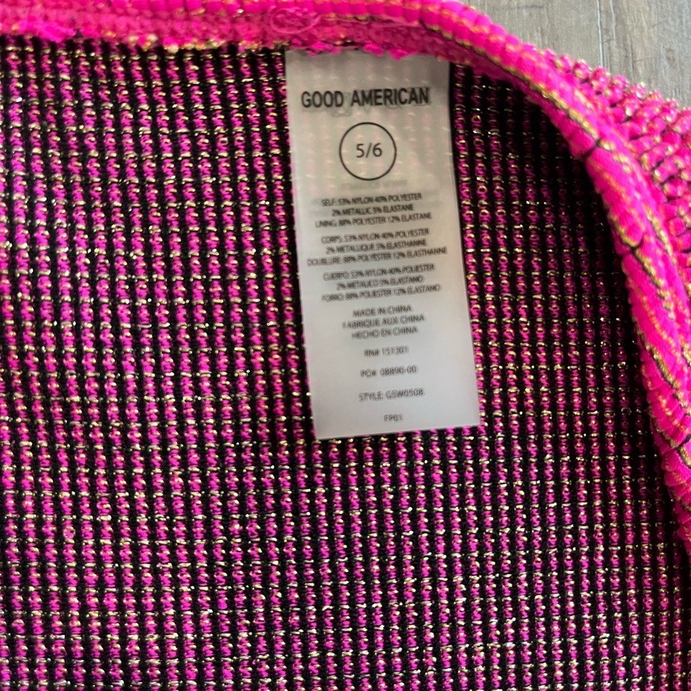 Good American Women Always Fits Good Waist Cheeky Bikini Bottom Pink