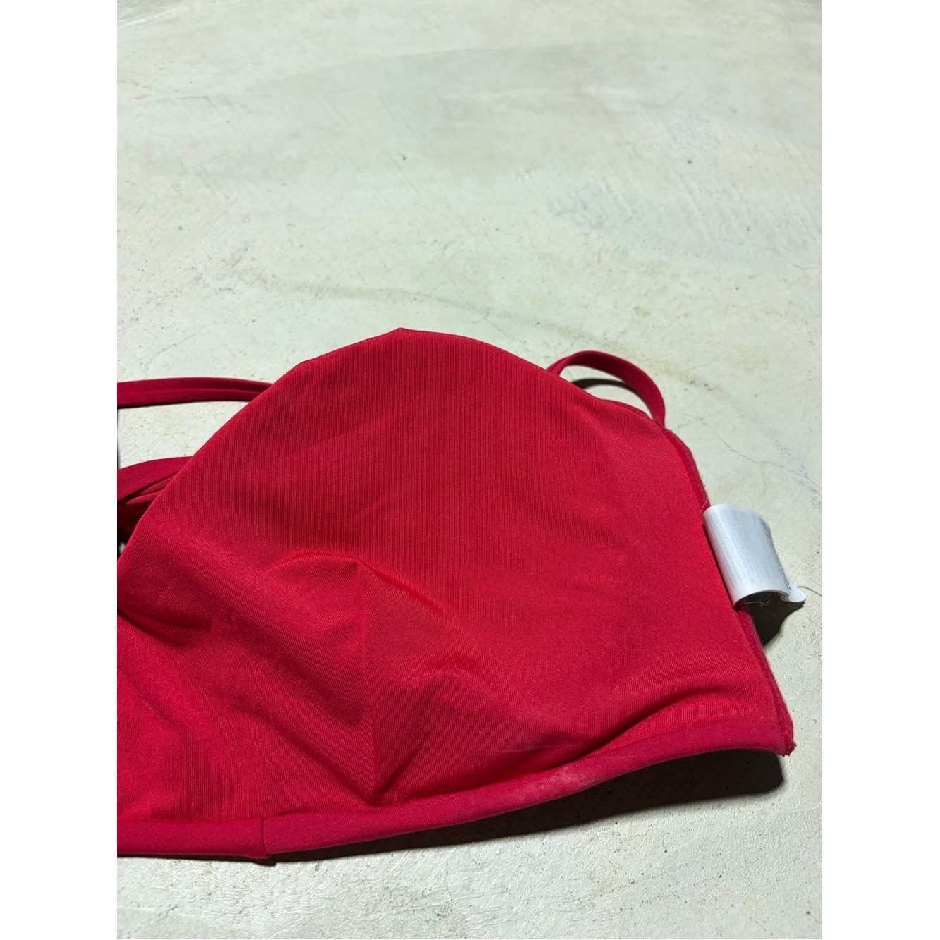 Athlete triangle bikini top D-DD Red Strappy SWIM LARGE
