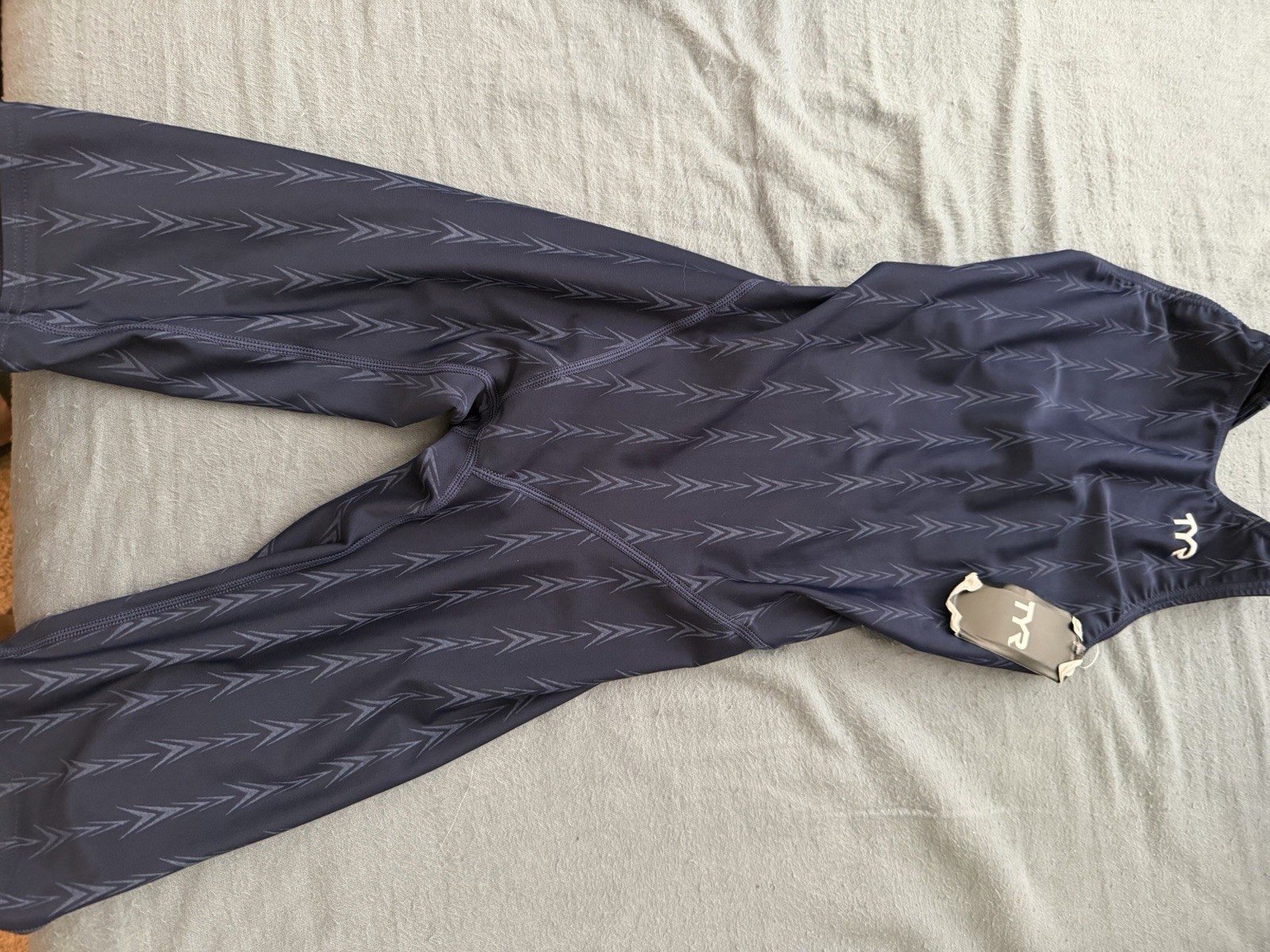 TYR Fusion 2 Competitive Kneeskin One-Piece Racing Swimsuit Dark Blue 28