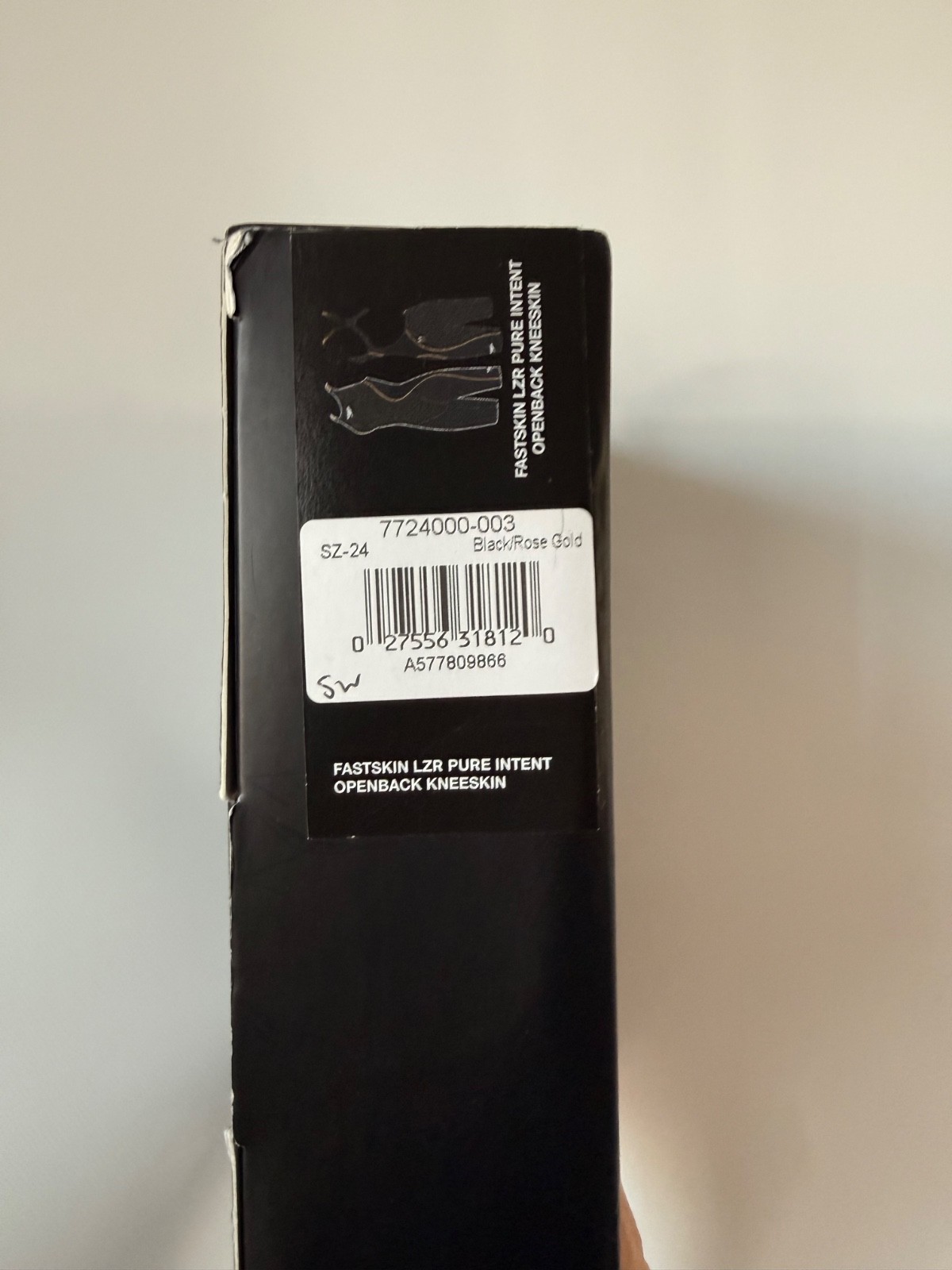 Women’s Speedo Fastskin LZR Pure Intent Open Back Black/Rose Gold Size 25