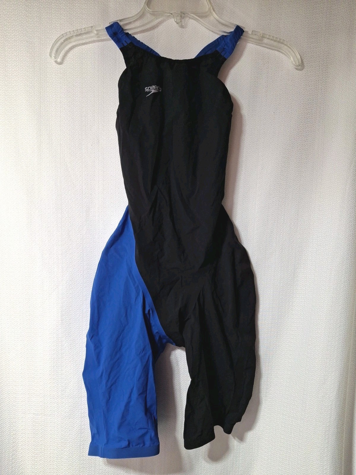 Speedo Fastskin LZR Racer Elite 2 Tech Suit 26 XS Blue Black Kneeskin Swim FINA