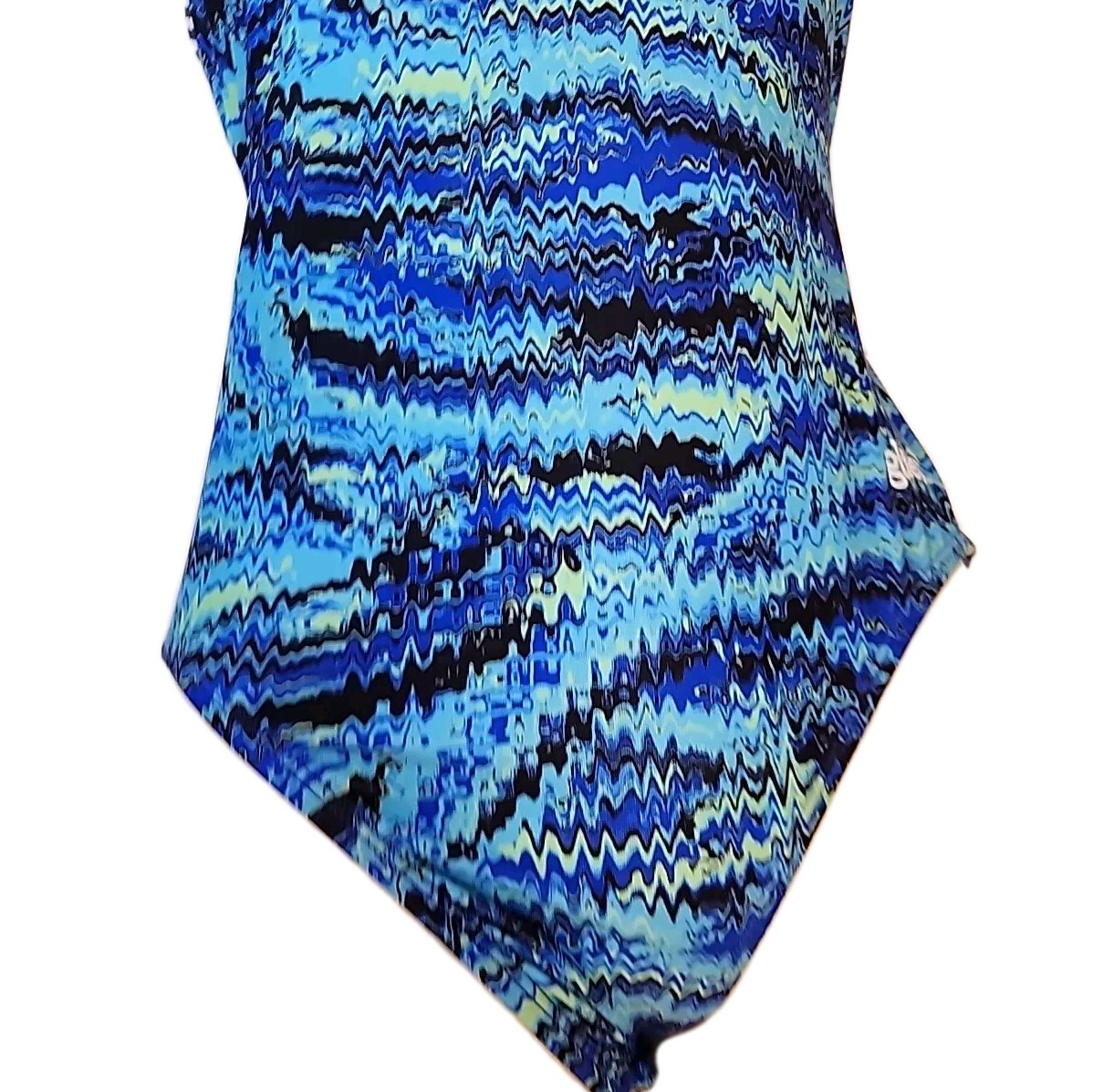 Dolfin Uglies Womens Racerback Swimsuit Size 36 Blue Multicolor One Piece Swim