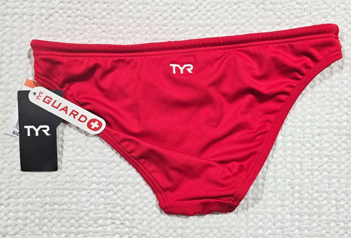 TYR Women’s Guard Durafast Elite Classic Bikini Bottom Red Small NWT UPF 50+