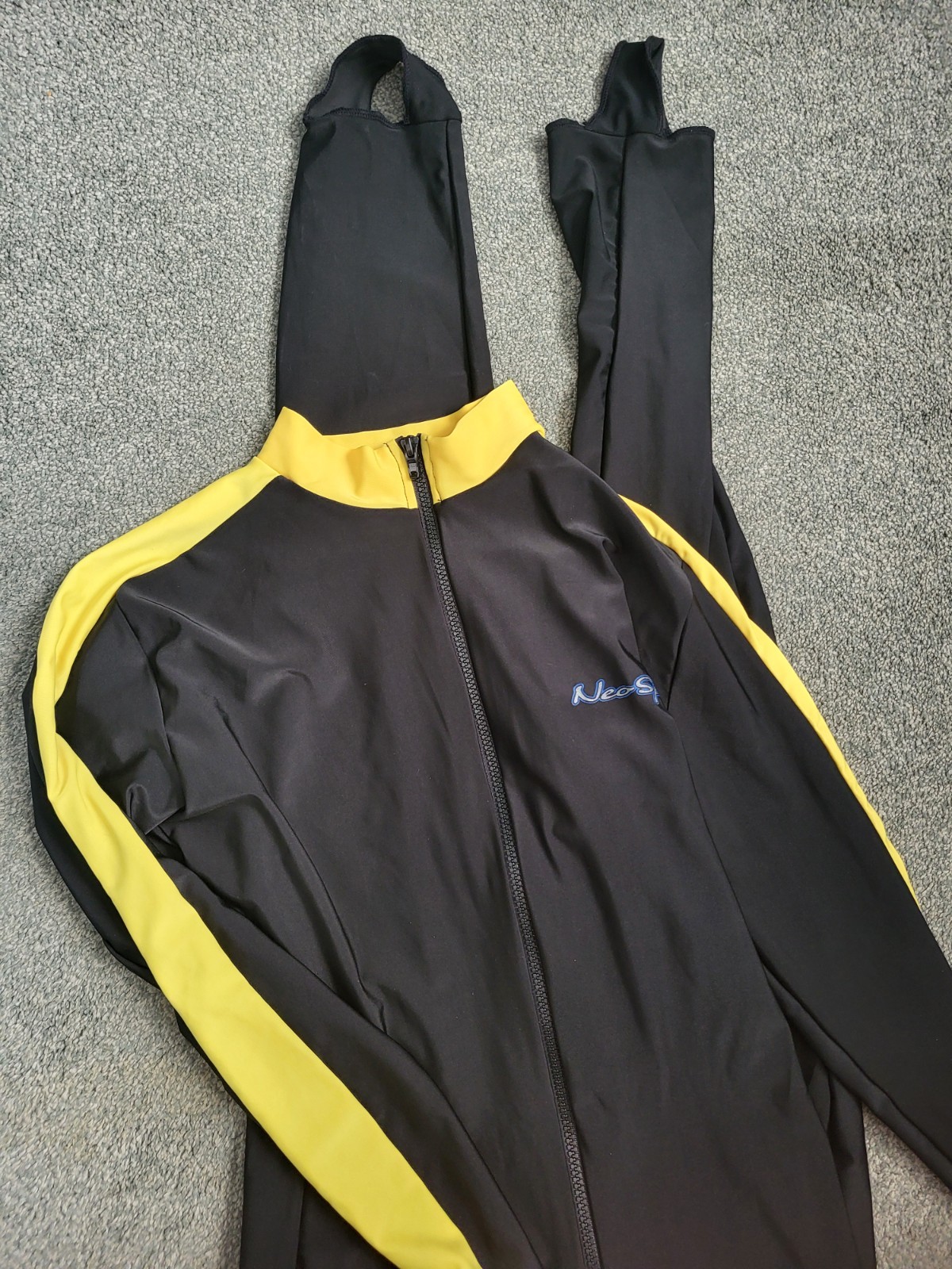 Women’s Henderson Full Body Neo Sport Spandex Suit Bodysuit Black Yellow XXL
