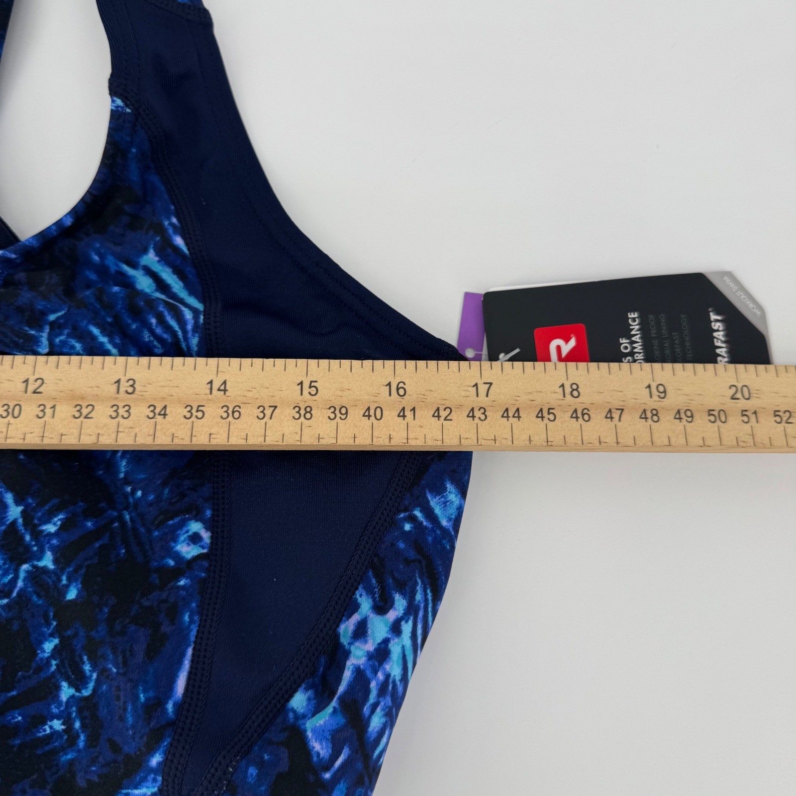 TYR Womens Max Splice Controlfit One Piece Swimsuit Navy Blue Size 20 P07003 NEW