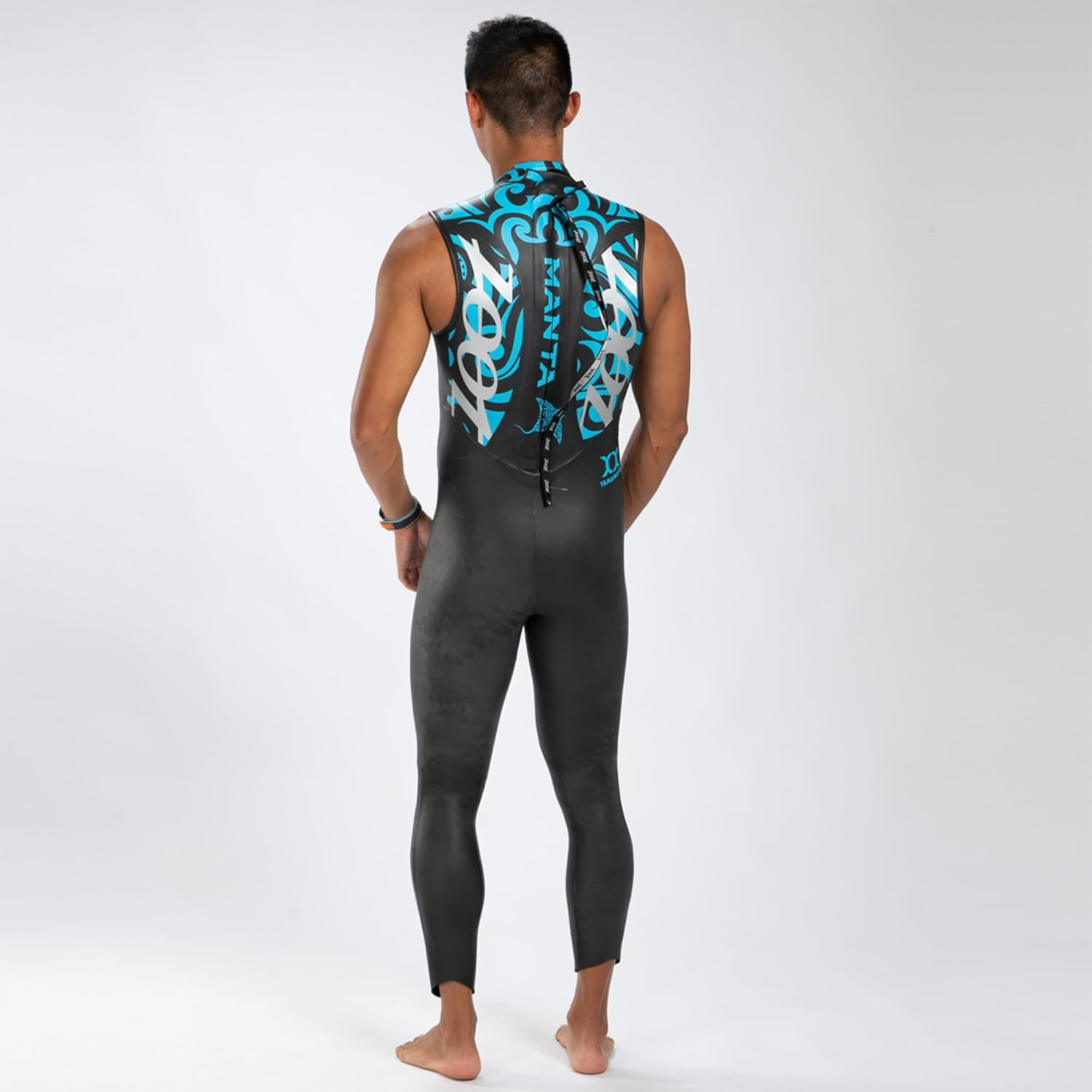 Men’S Manta Sleeveless Wetsuit, Yamamoto Neoprene Triathlon Suit with Hydrophobi