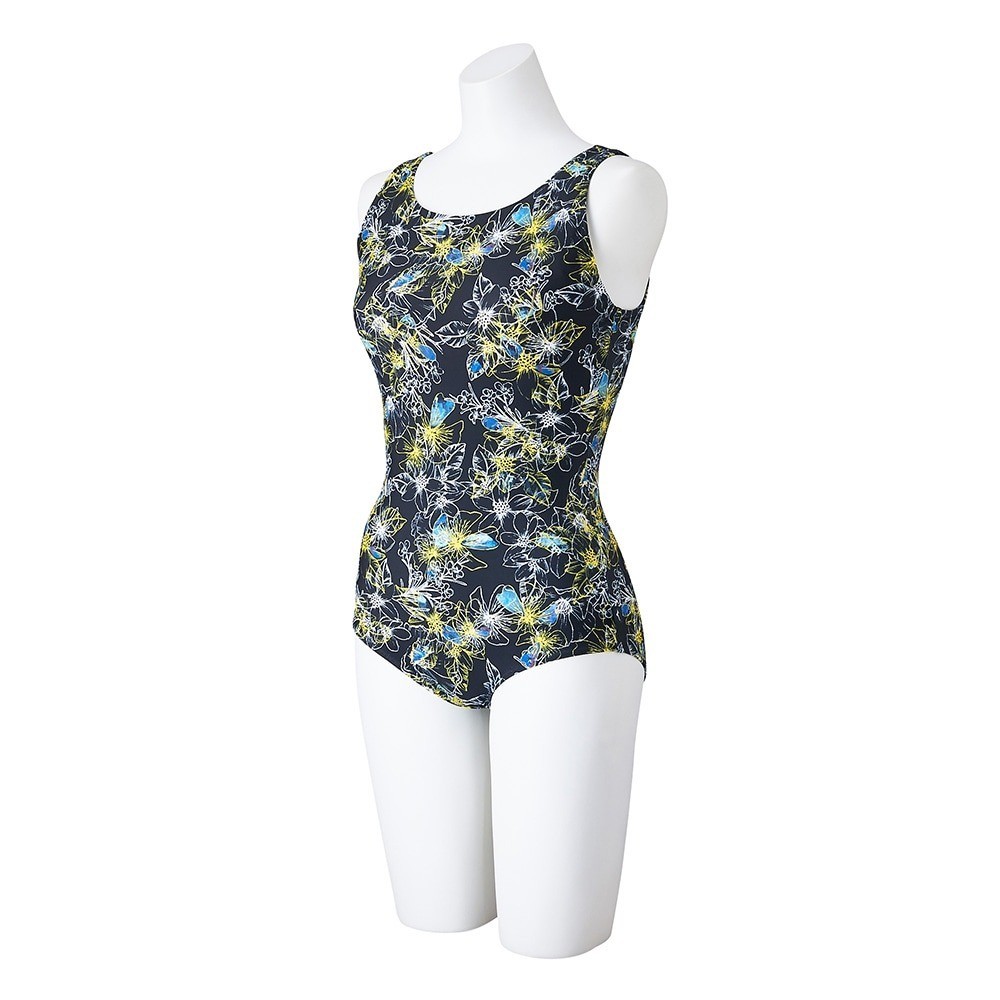 Mizuno Women’s Aqua Fitness One-Piece Swimsuit N2JAC82109 Black 2025SS U-Back