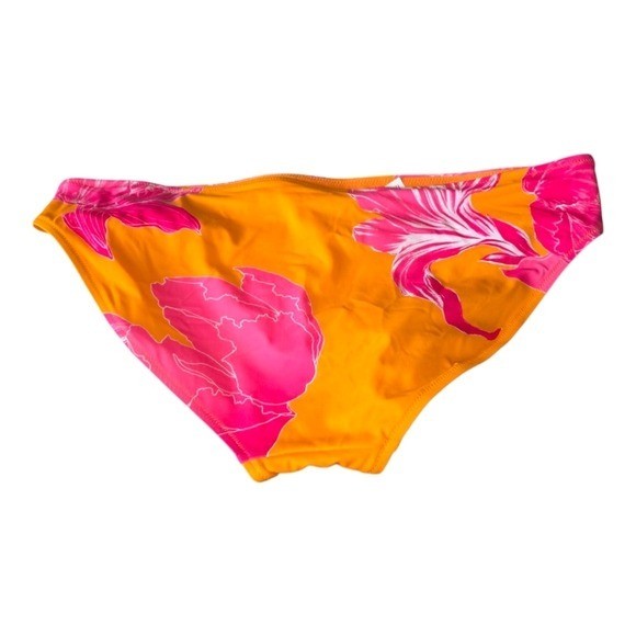 Athleta Kailua Orange Pink Mid Rise Lycra Xtra Life Brief Bottom Size XL NWT