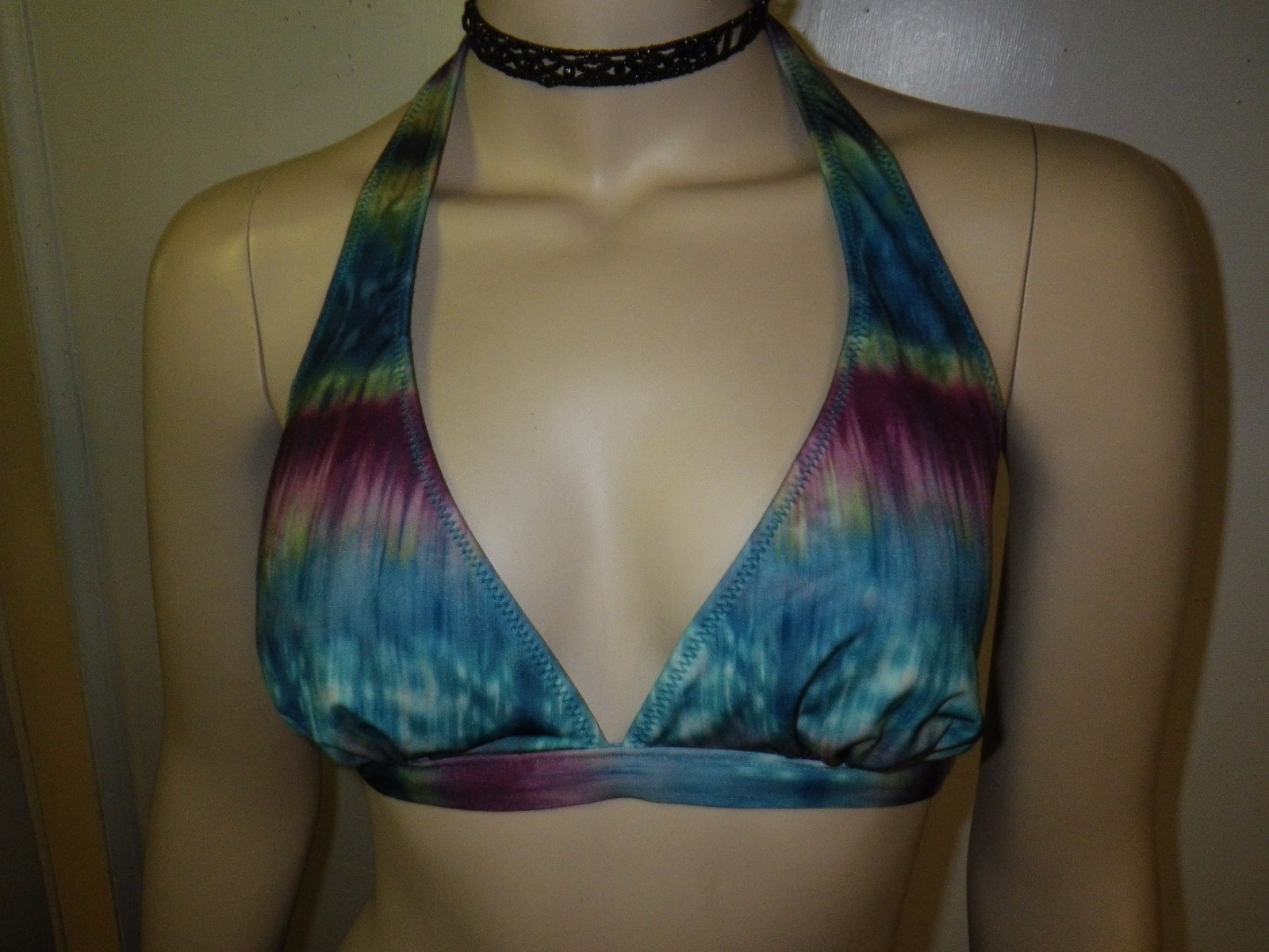 CW LADIES 2 PIECE BIKINI PLUS SIZE XL SWIMSUIT SWIMWEAR POLY SPANDEX TIE DYED