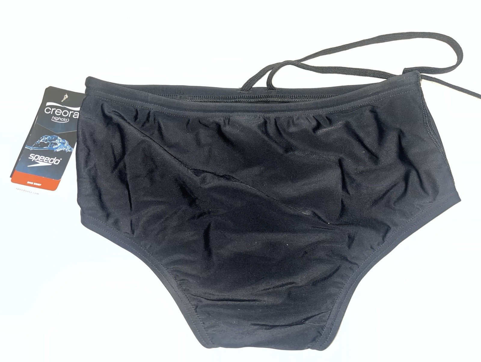 Speedo Womens Swimsuit Brief Powerflex Eco Dive Solid 32 Speedo Black