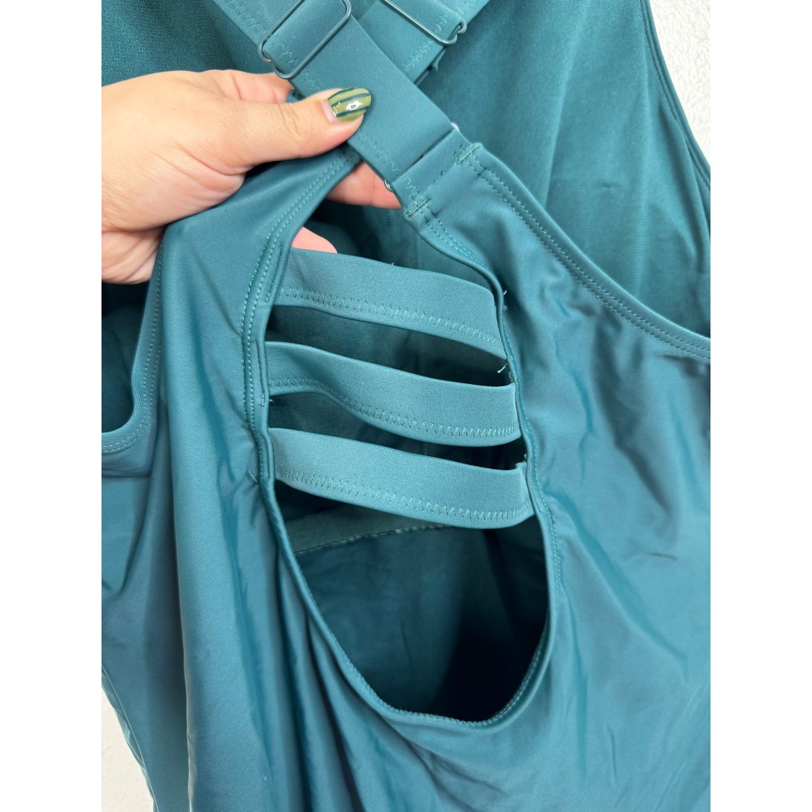 Eddie Bauer Green One Piece Swimsuit Size XXL
