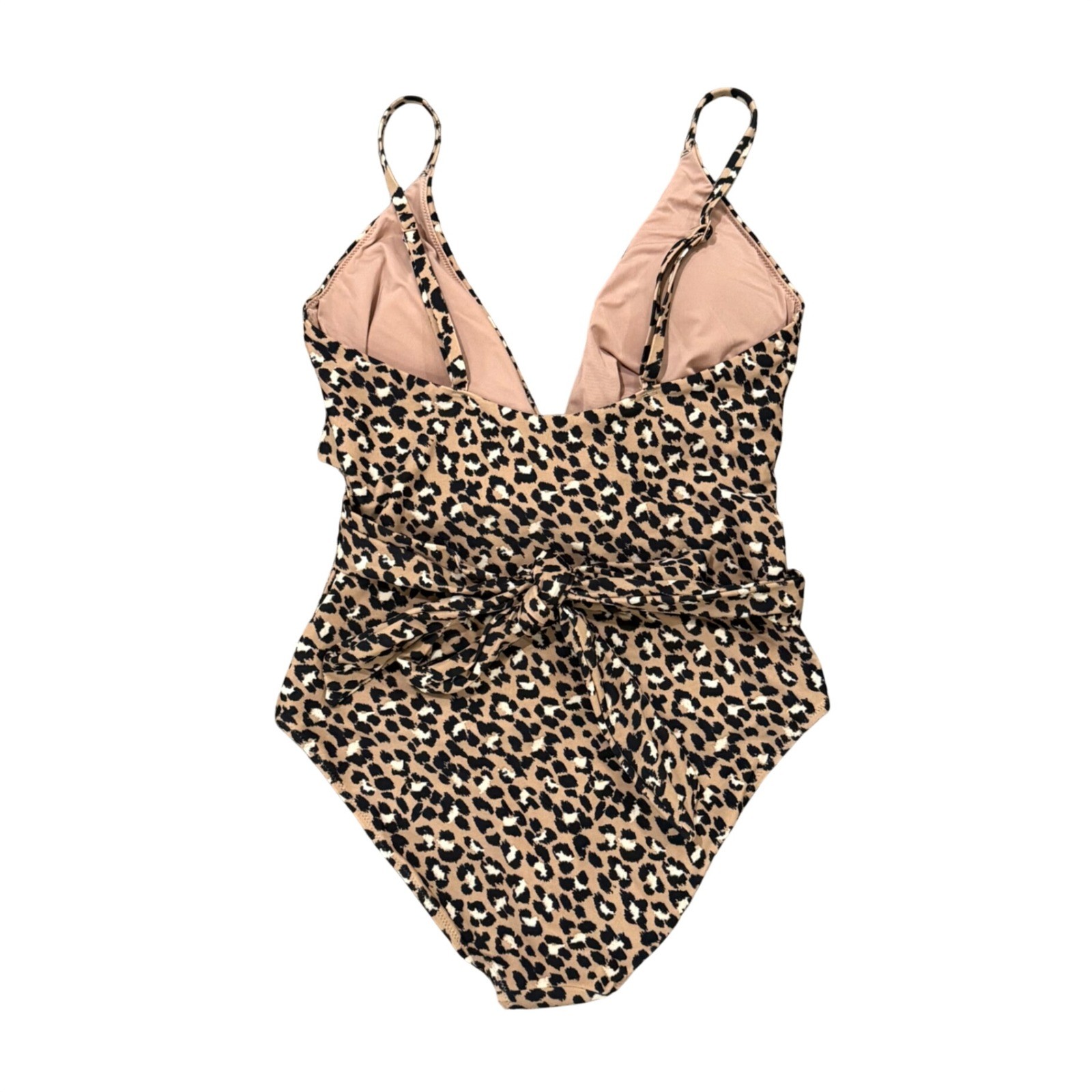 Aerie Leopard Full Coverage One Piece Swimsuit Size M