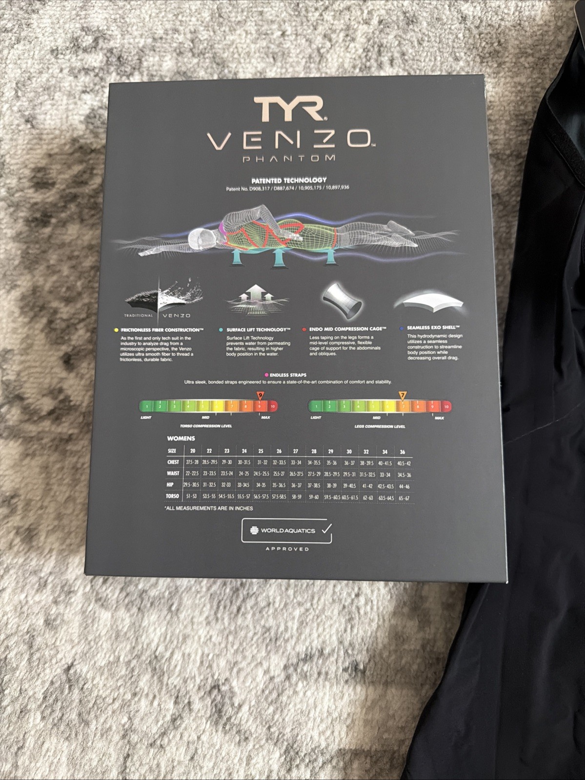 TYR Women’s Venzo Phantom Open Back Tech Suit – Solid 30 NWT