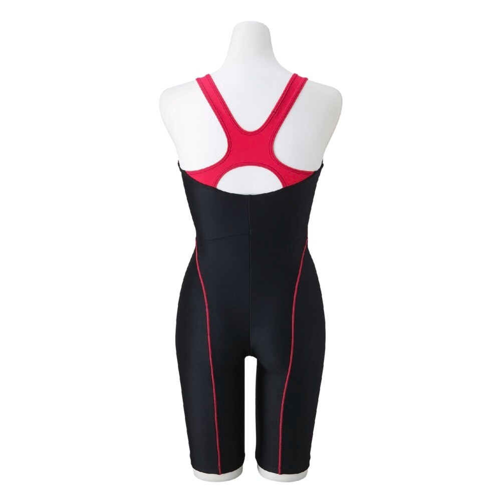 Mizuno Women’s Stroke ONE Swim Fitness All-in-One Suit N2JGC33096 Black/Wine