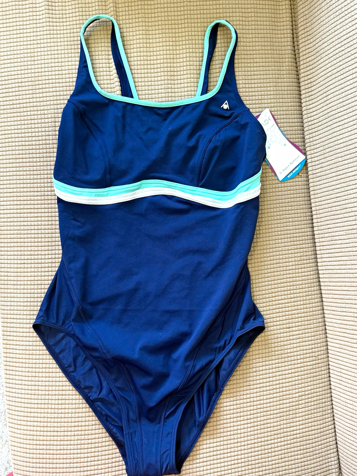 Aqua Sphere Women’s Competitive One Piece Swimsuit Navy Size 16