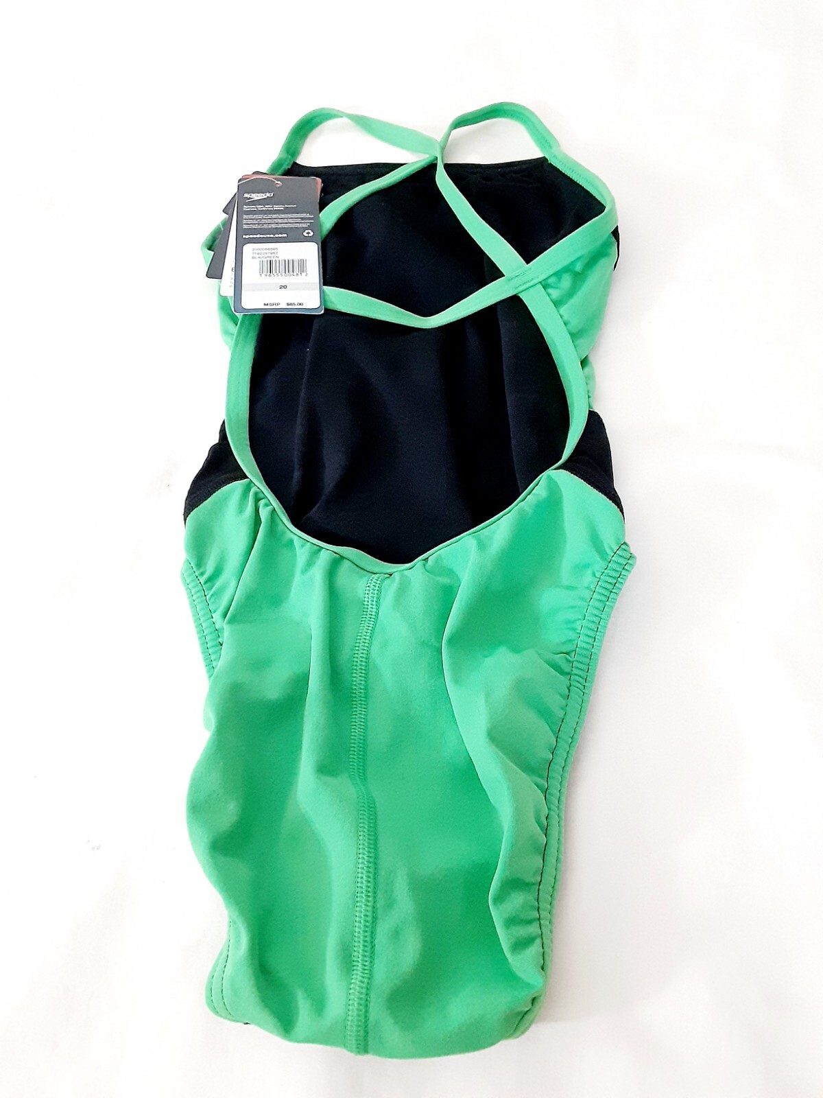Speedo F Competitive Edge Splice Crossback 7192257 FL Women 20 BLK/GRN 962