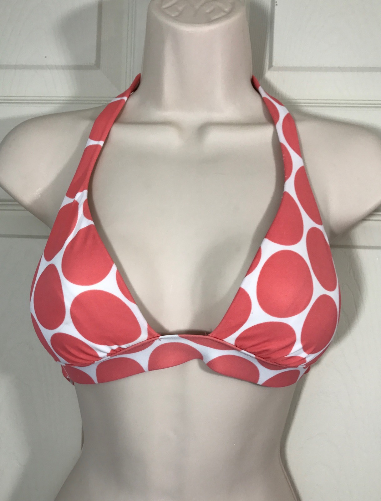 EUC Pink Polka Dot Victoria’s Secret Size Small Bikini Top