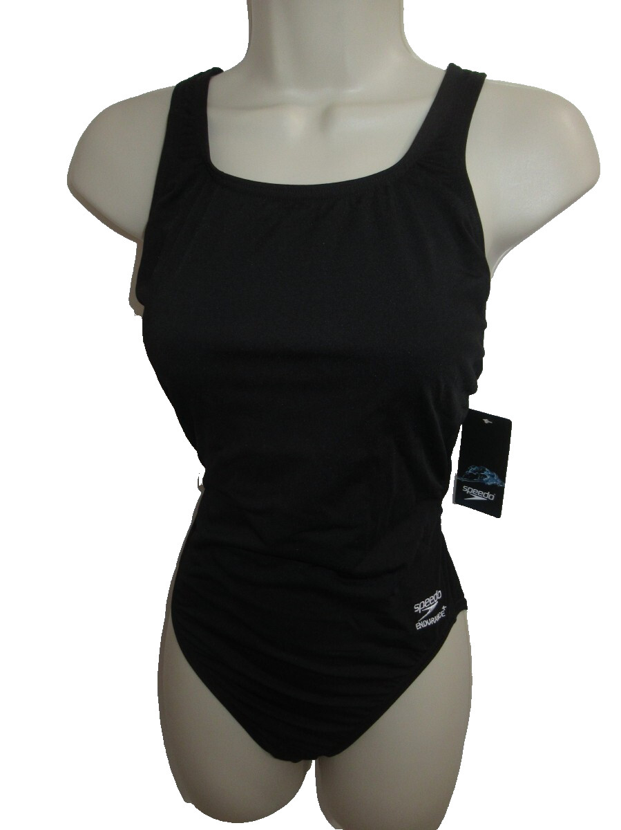 Speedo FL Endurance Supro A Team Black Competitive Swimsuit 10/36 New