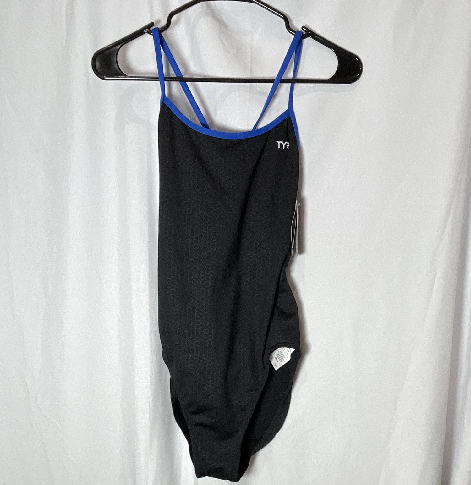 TYR Women’s Competitive One Piece Swimsuit Black/Blue Regular Size 36
