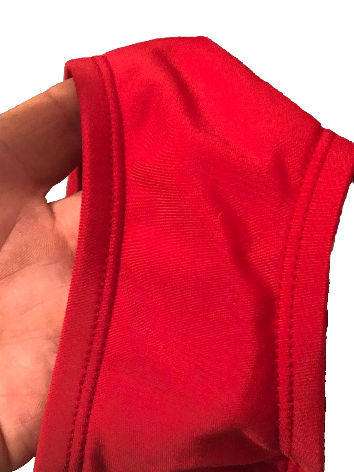 Joy Lab Racer Back Women Swimsuit M Red Black Color Block Corset SlimmerSwimmer