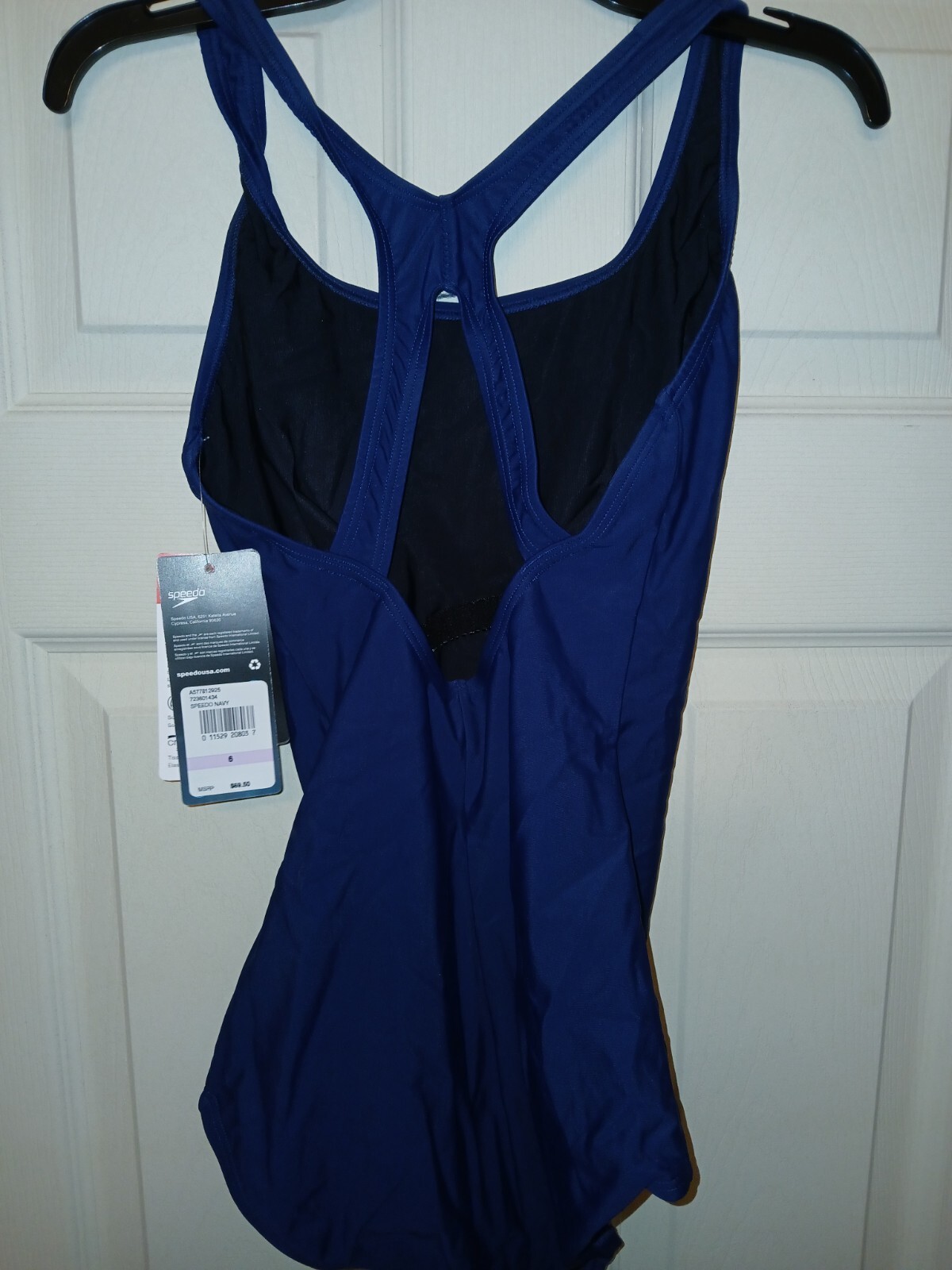 Speedo Women’s Ultra Back One Piece Swimsuit. Color Navy. Size- 6