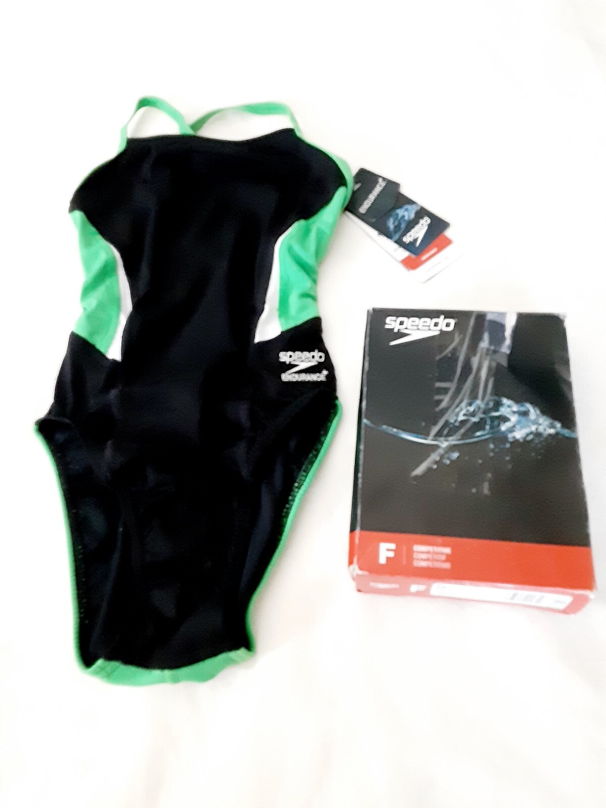 Speedo F Competitive Edge Splice Crossback 7192257 FL Women 20 BLK/GRN 962
