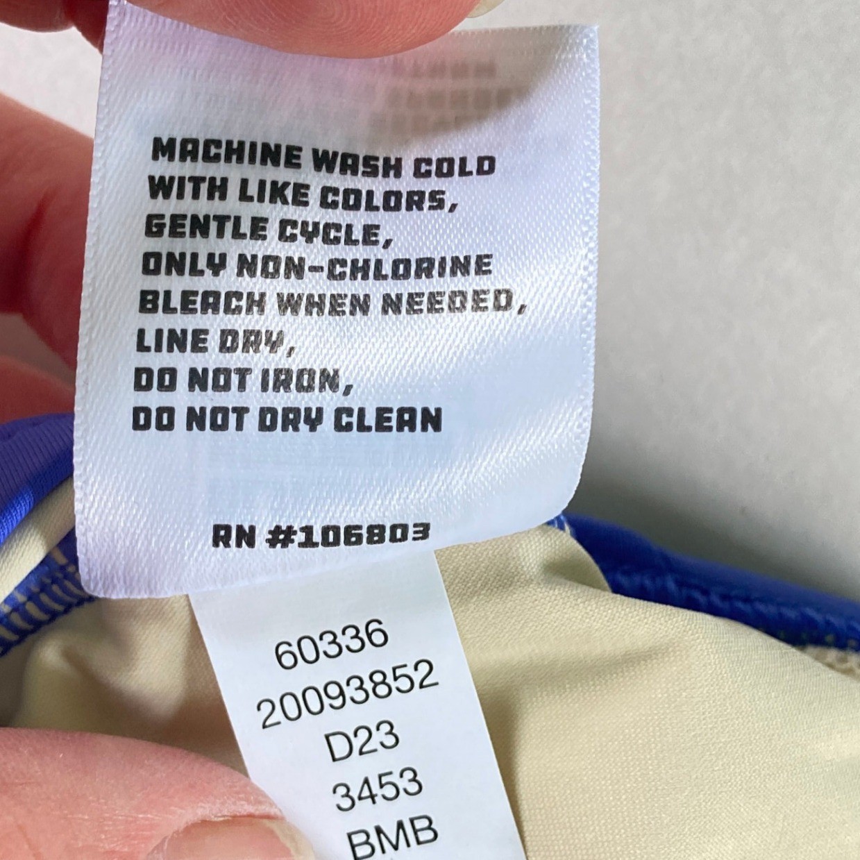 Duluth Trading AKHG Lost Lake Built-In Bra Tankini Blue UPF 50 Adjustable Size 4