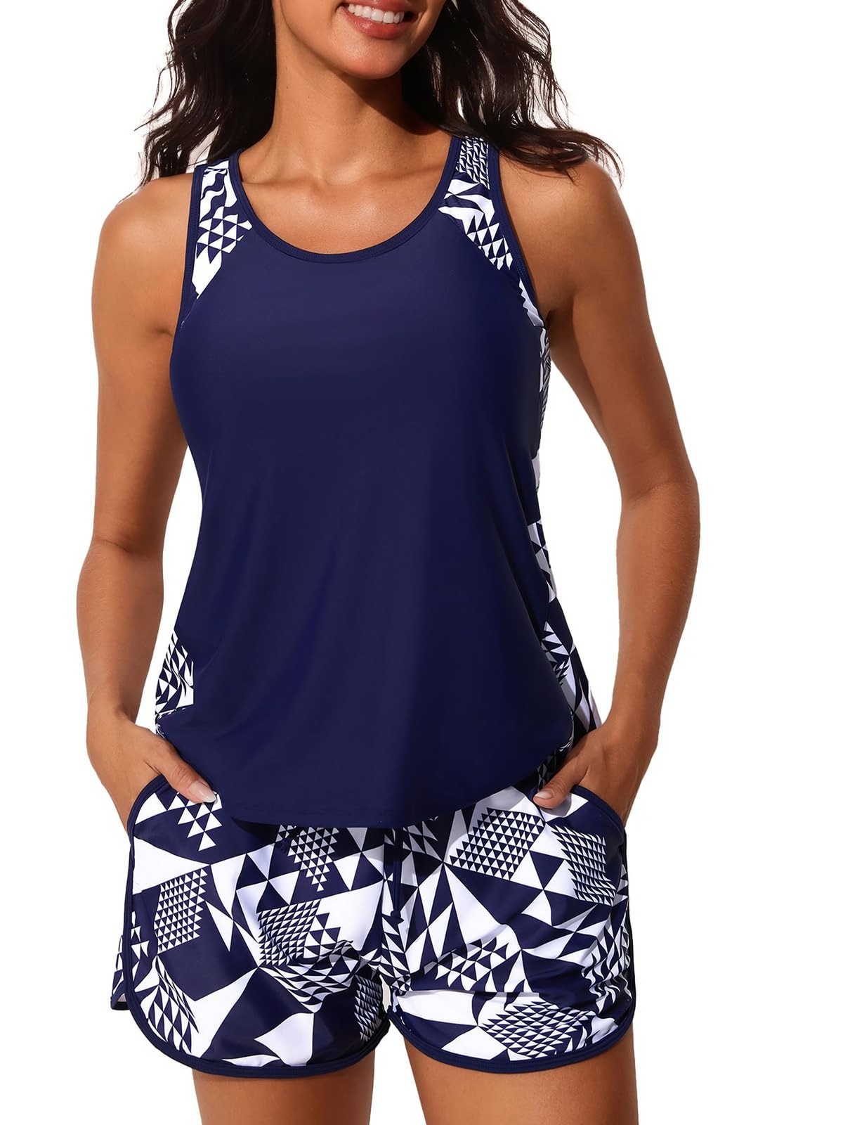 Summer Mae Blouson Tankini Swimsuits for Women 2026 Tummy Control Two Piece B…