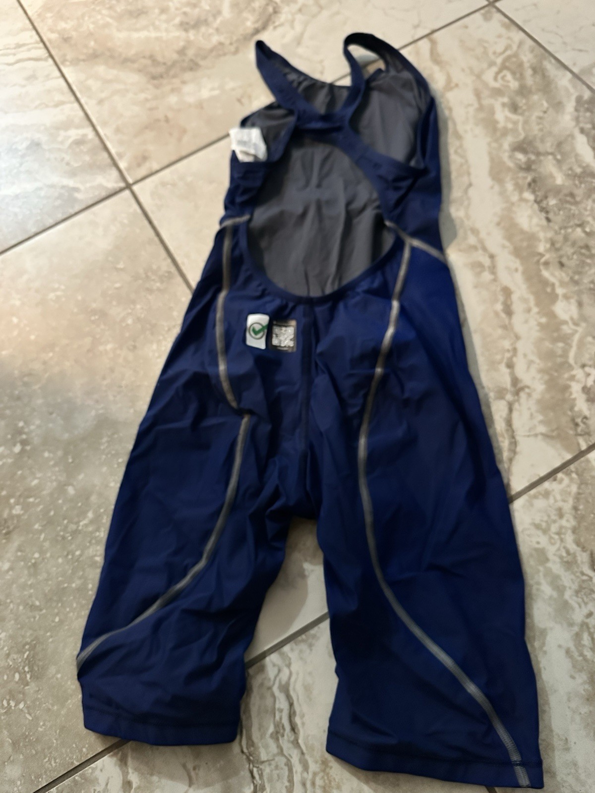 Arena Women’s Racing POWERSKIN ST Next Open Back Competition Swimsuit Navy 24