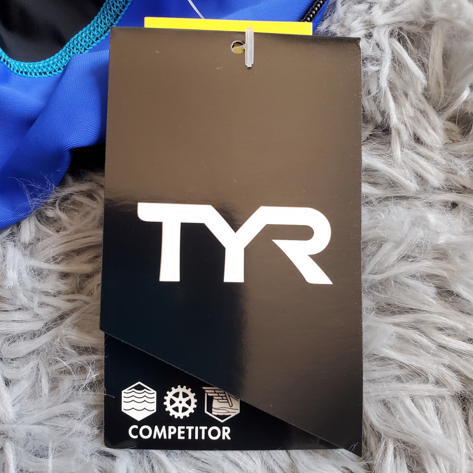 XS TYR Compression Webbing Triathlete Tank Rear Pockets Swim Mens XS MSRP $60