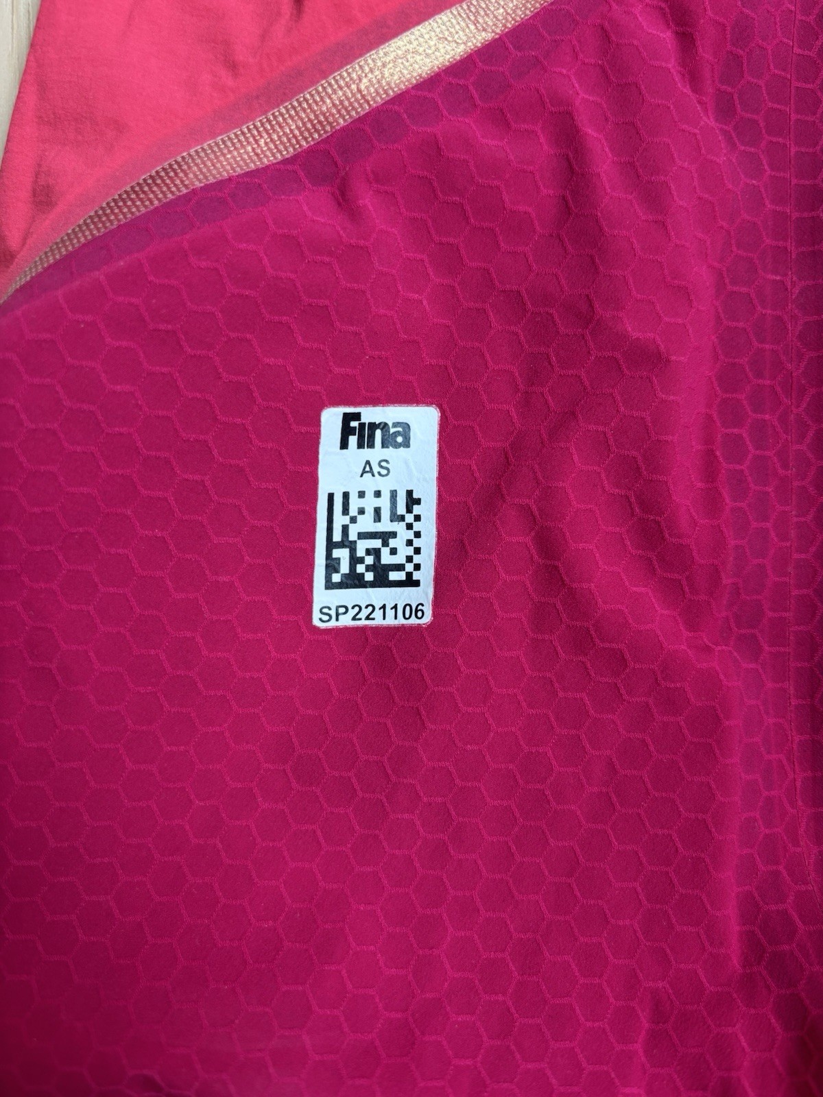 Pink and Gold Women’s Speedo Intent Tech Suit, Size 26, Open Back