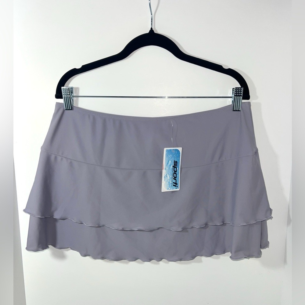 NWT Sporti Lycra Sport solid cover up swim skirt XL