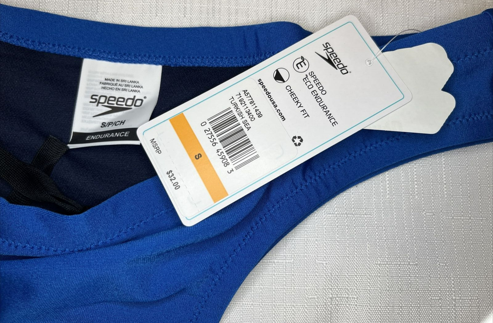 SPEEDO Women’s Swimsuit Bottom Bikini Endurance Cheeky Hipster SIZE SMALL