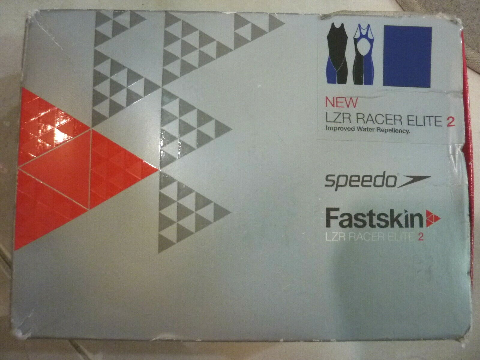 Speedo LZR Racer Elite 2 Fastskin Tech Suit Women Size 23 Kneeskin Open Back